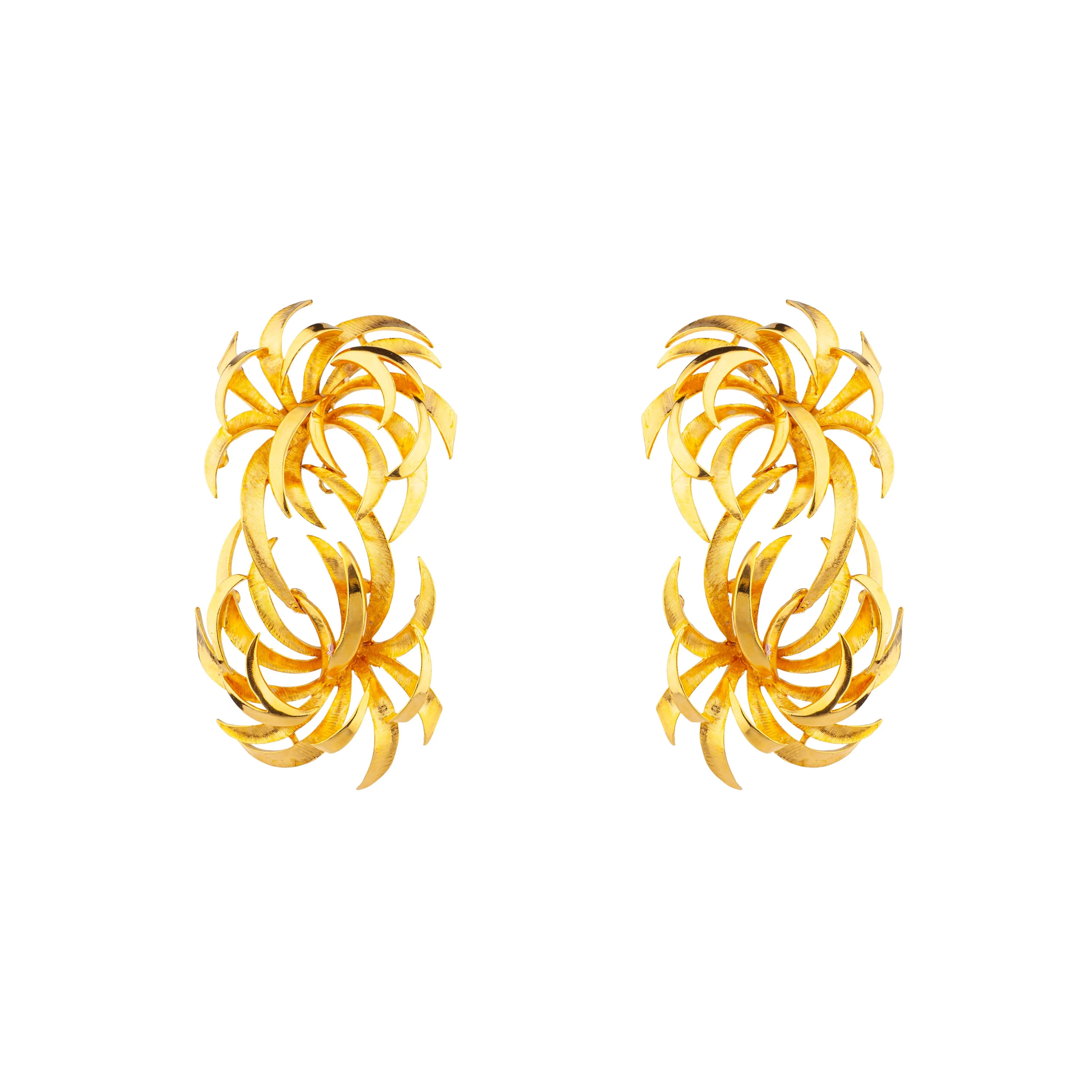 METAL COMET EARRINGS