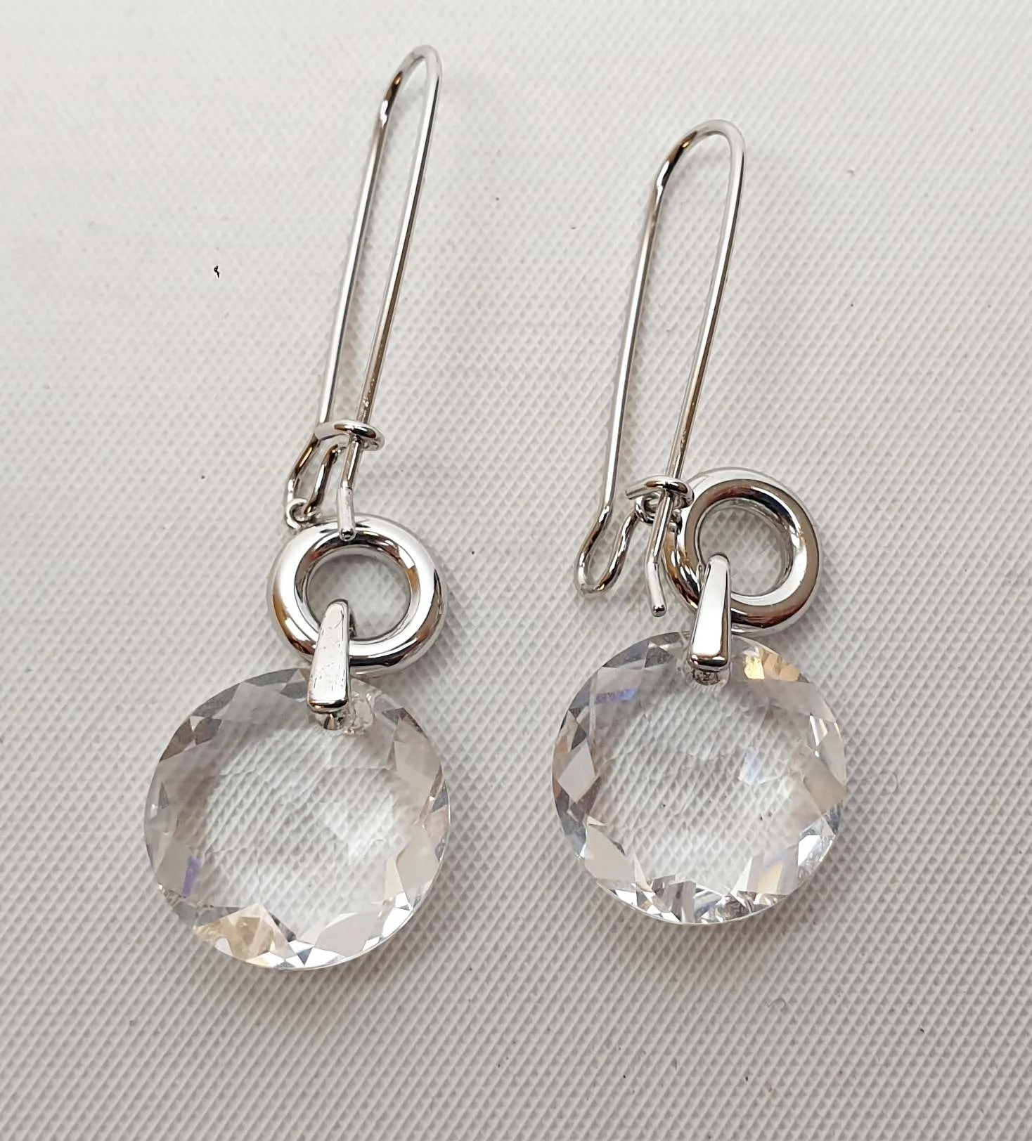 Mimco transparent faux diamond drop earrings