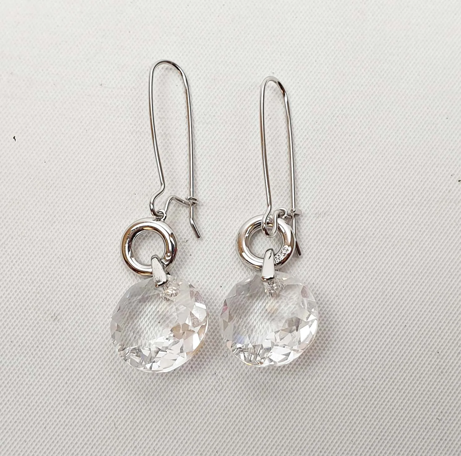 Mimco transparent faux diamond drop earrings