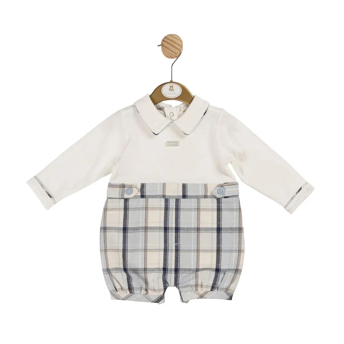 Mintini Boys Checked Romper