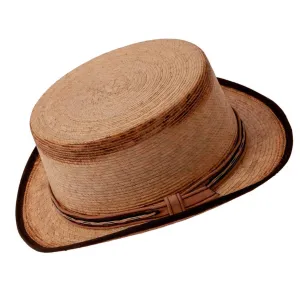 Miramar Straw Top Hat Distressed