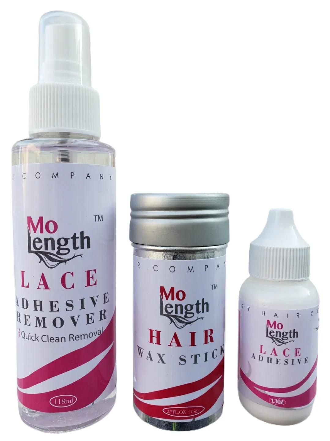 Mo Length Lace Glue, Lace Remover And Wax Stick Bundle Deal