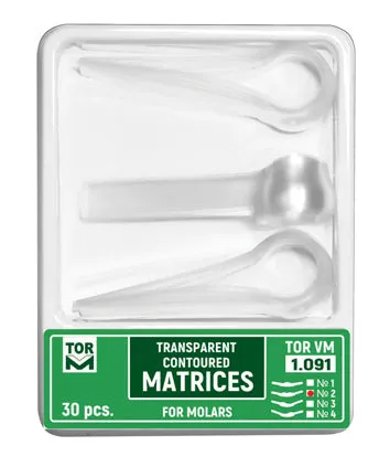 Molar Transparent Contoured Matrices of One Shape 30pcs