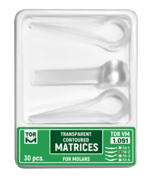 Molar Transparent Contoured Matrices of One Shape 30pcs
