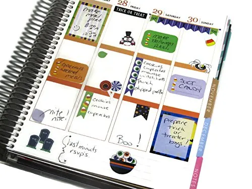Monthly Planner Stickers Chunky Medium Flags in Pink Patterns Stickers Planner Labels Compatible with Erin Condren Vertical Life Planner