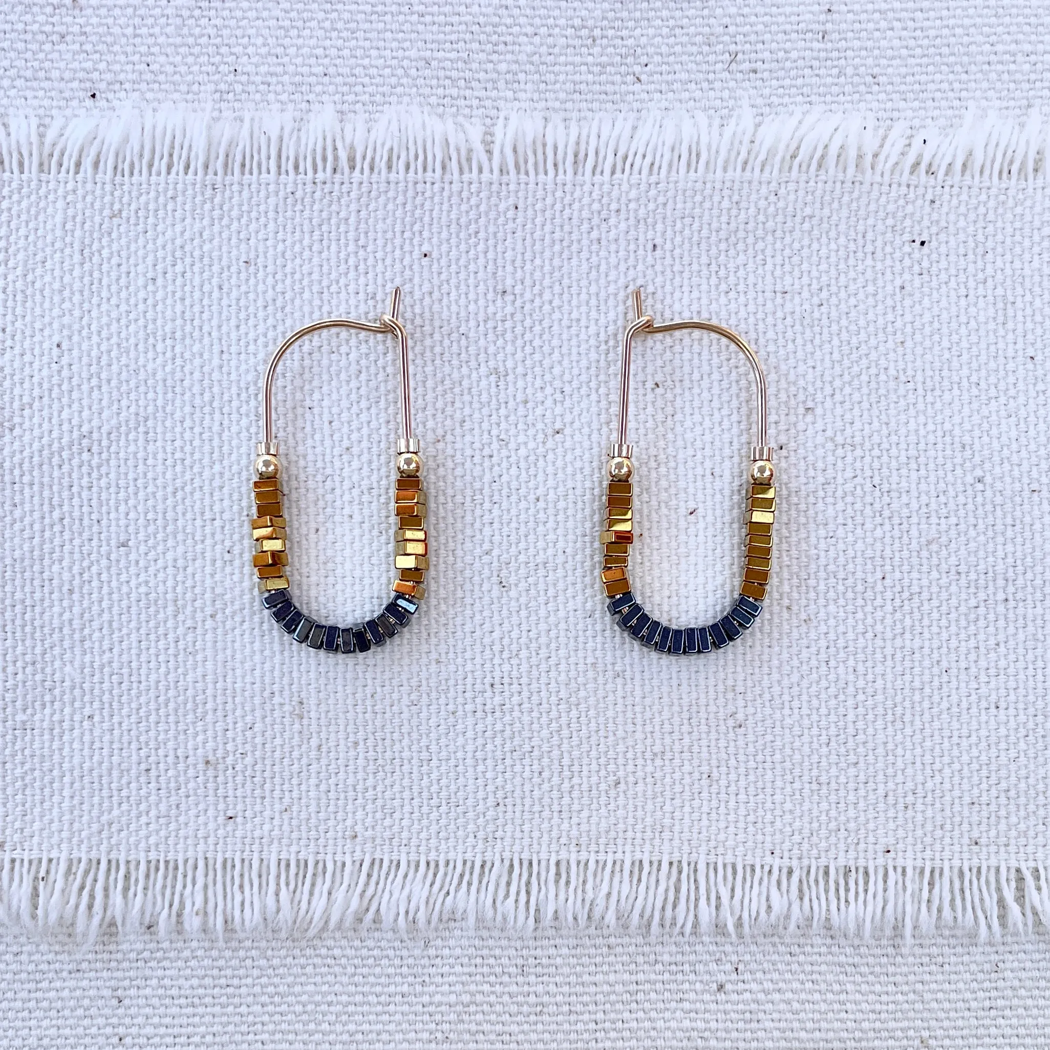 MOSAIC Oblong Bead Hoops