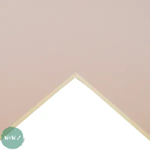 Mountboard - DALER ROWNEY Cream Core A1 – SINGLE SHEET -	SHADOW PINK MURANO