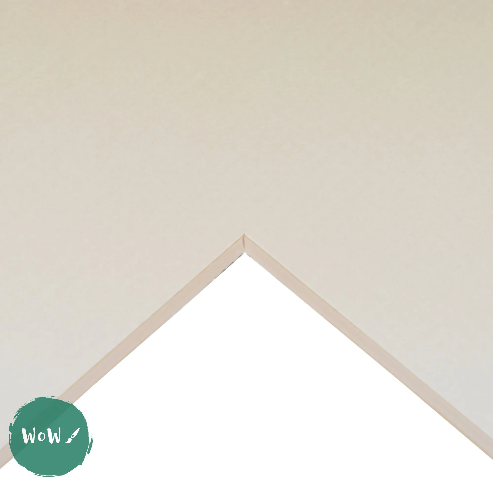 Mountboard - DALER ROWNEY Cream Core A1 – SINGLE SHEETS - LIGHT PARCHMENT Texture
