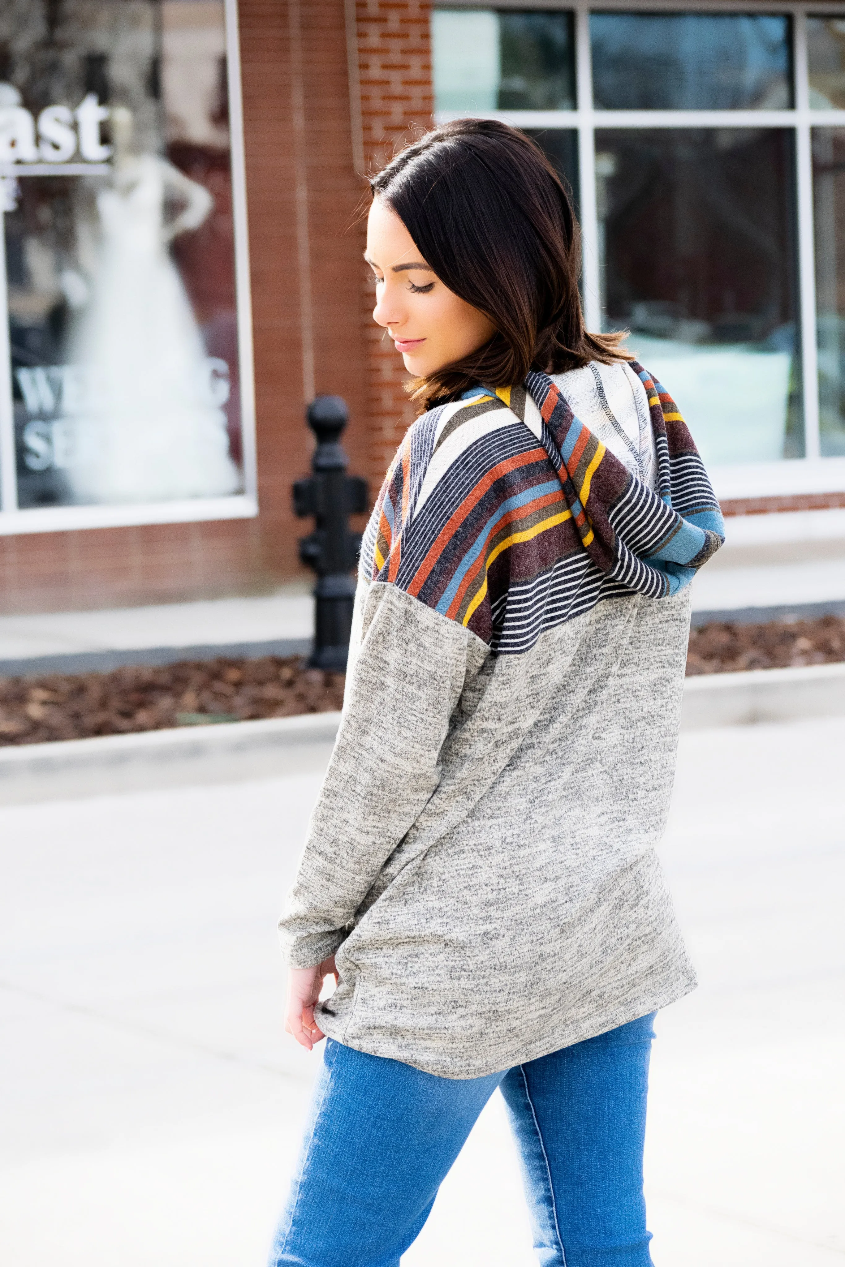 Multi Stripe Hoodie