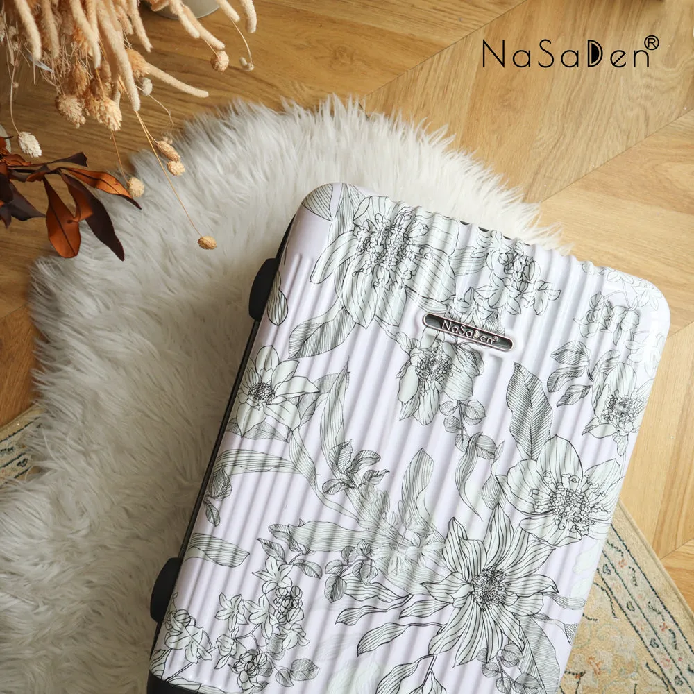 NaSaDen [ Violets ] 22" Carry on/ 26" Checked/ 29" Checked Zipper Luggage In Stock