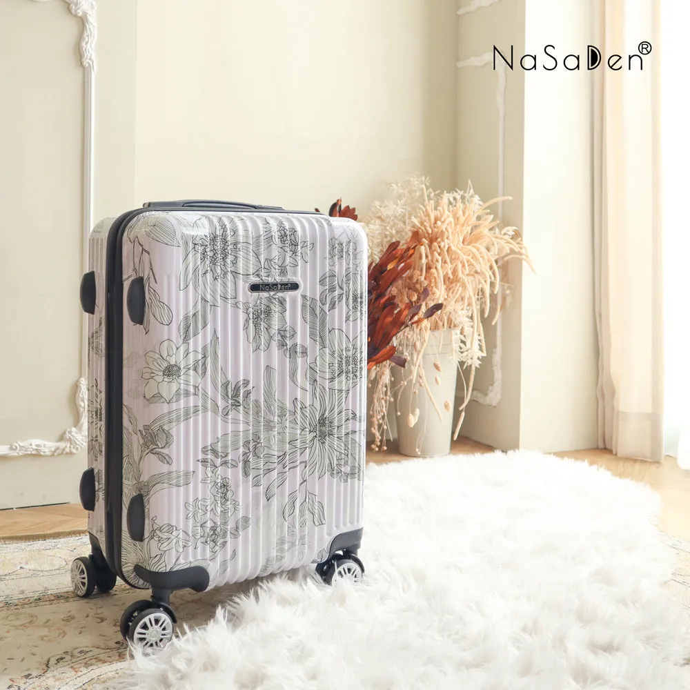 NaSaDen [ Violets ] 22" Carry on/ 26" Checked/ 29" Checked Zipper Luggage In Stock