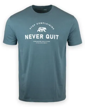 Never Quit Premium Short Sleeve - Runoff Blue