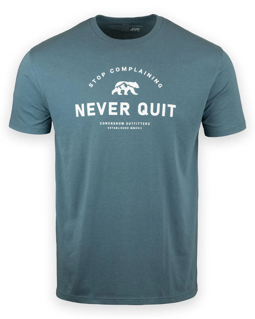 Never Quit Premium Short Sleeve - Runoff Blue