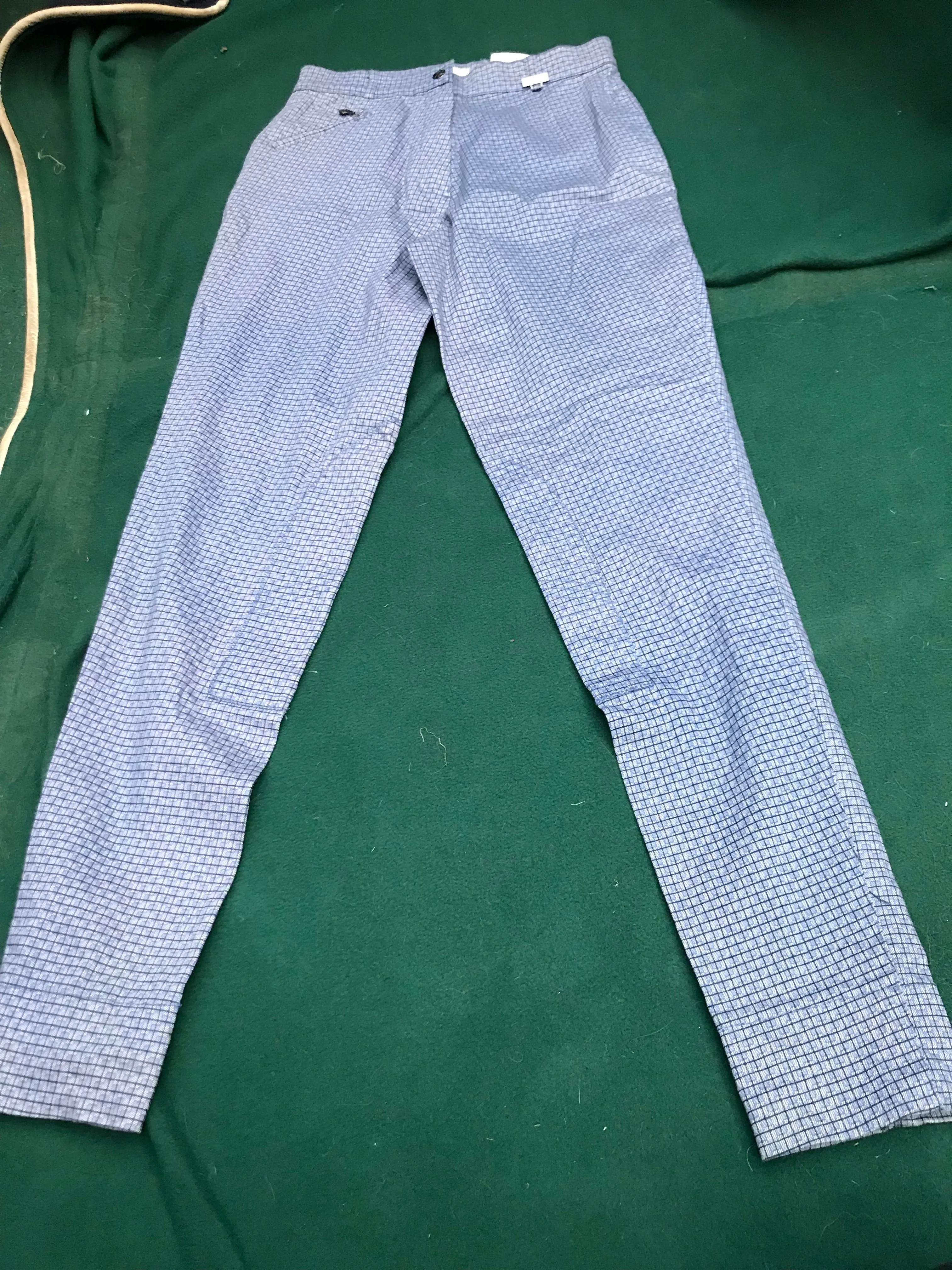 New Dublin checked jodhpurs size 14 blue checked  FREE POSTAGE