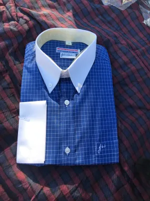 New John Whitaker shirt blue size M FREE POSTAGE