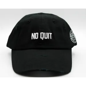 NO QUIT DAD HAT -STEALTH BLACK