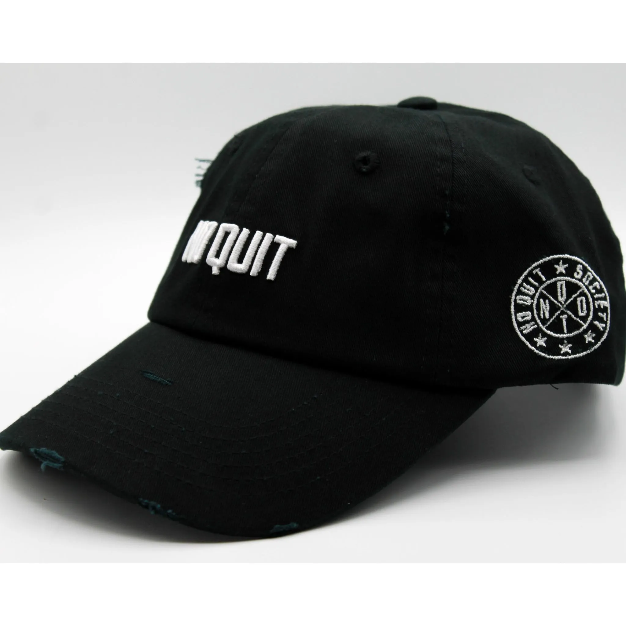 NO QUIT DAD HAT -STEALTH BLACK