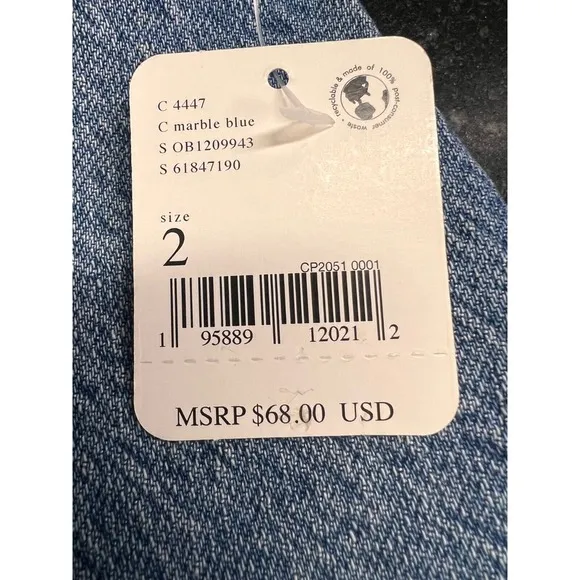 NWT Free People Midnight Magic Denim Jean Miniskirt Sz 2 In Marble Blue MSRP $68