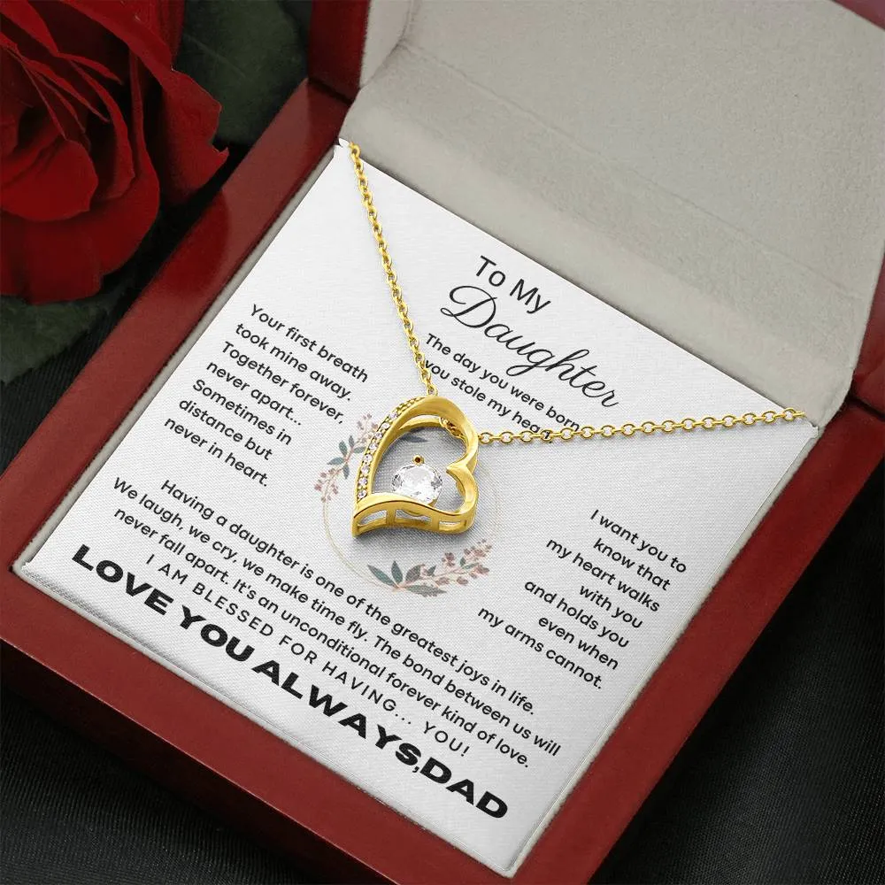 [Only a few left] To My Daughter - The day you were born you stole my heart - Flower