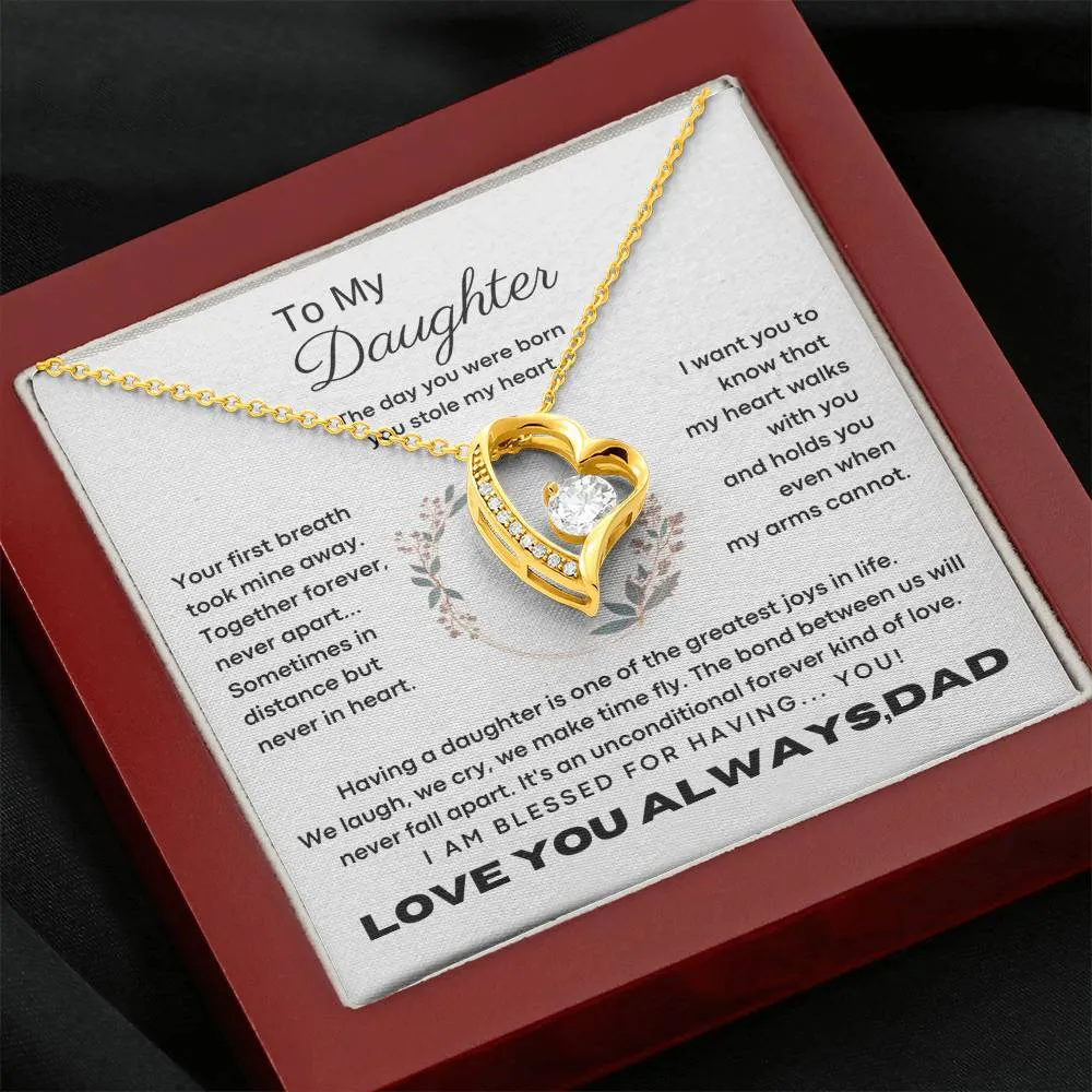 [Only a few left] To My Daughter - The day you were born you stole my heart - Flower