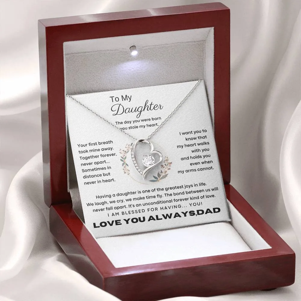 [Only a few left] To My Daughter - The day you were born you stole my heart - Flower