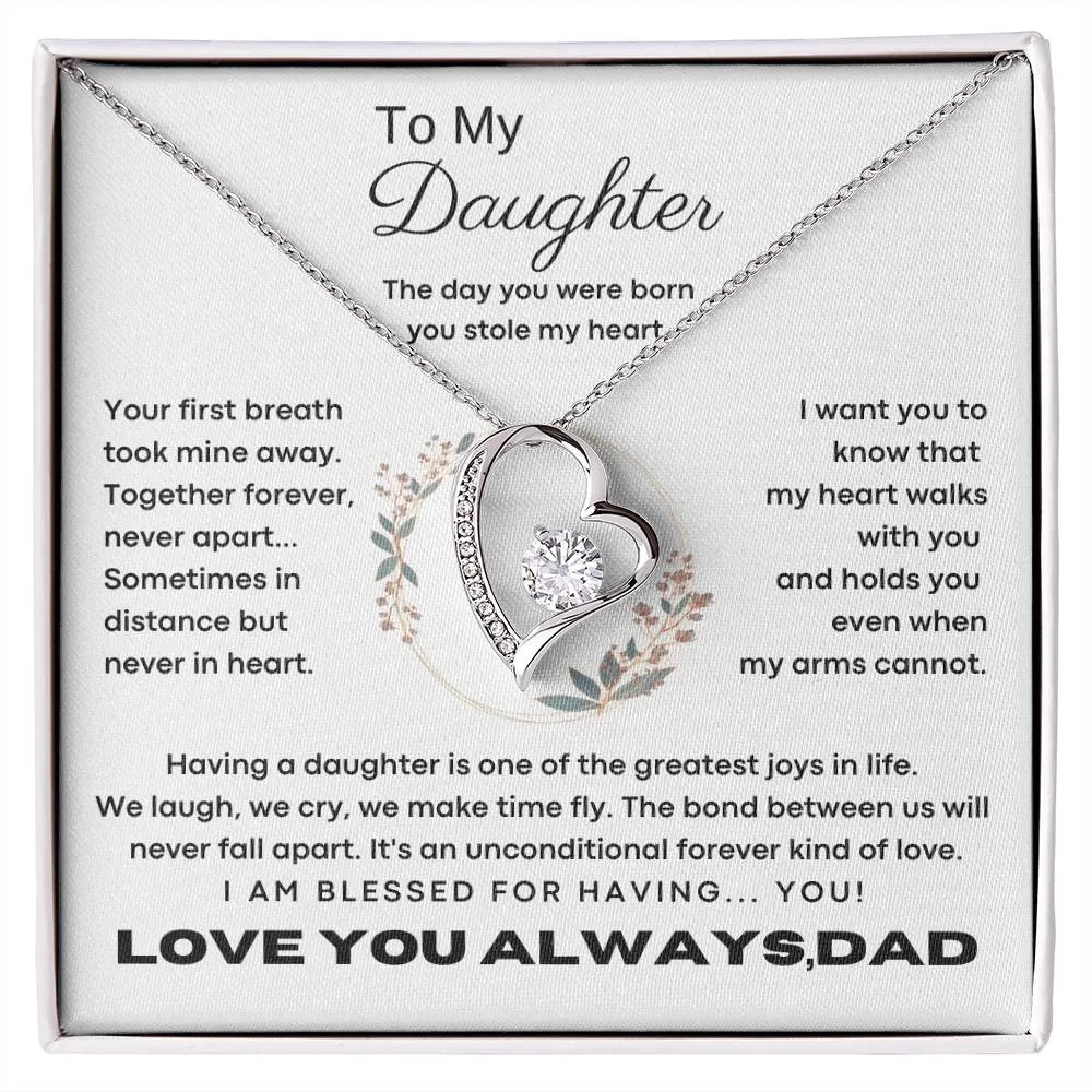 [Only a few left] To My Daughter - The day you were born you stole my heart - Flower