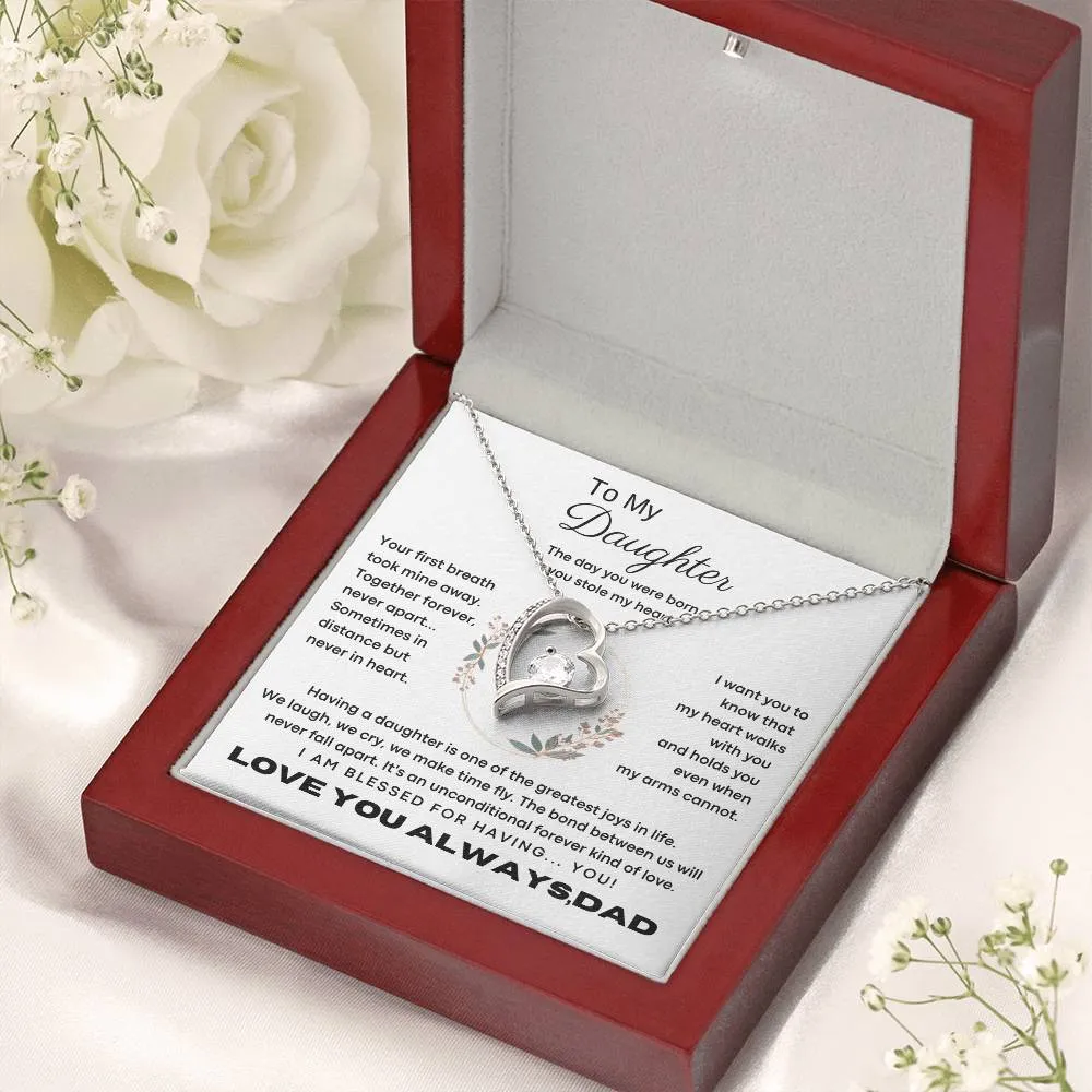 [Only a few left] To My Daughter - The day you were born you stole my heart - Flower