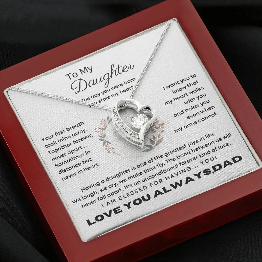 [Only a few left] To My Daughter - The day you were born you stole my heart - Flower