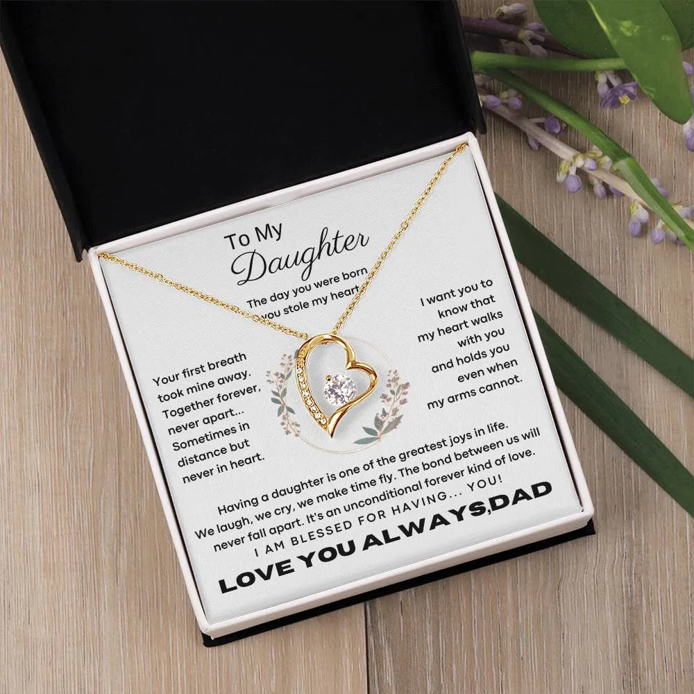 [Only a few left] To My Daughter - The day you were born you stole my heart - Flower