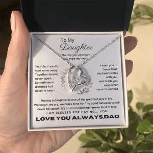 [Only a few left] To My Daughter - The day you were born you stole my heart - Flower