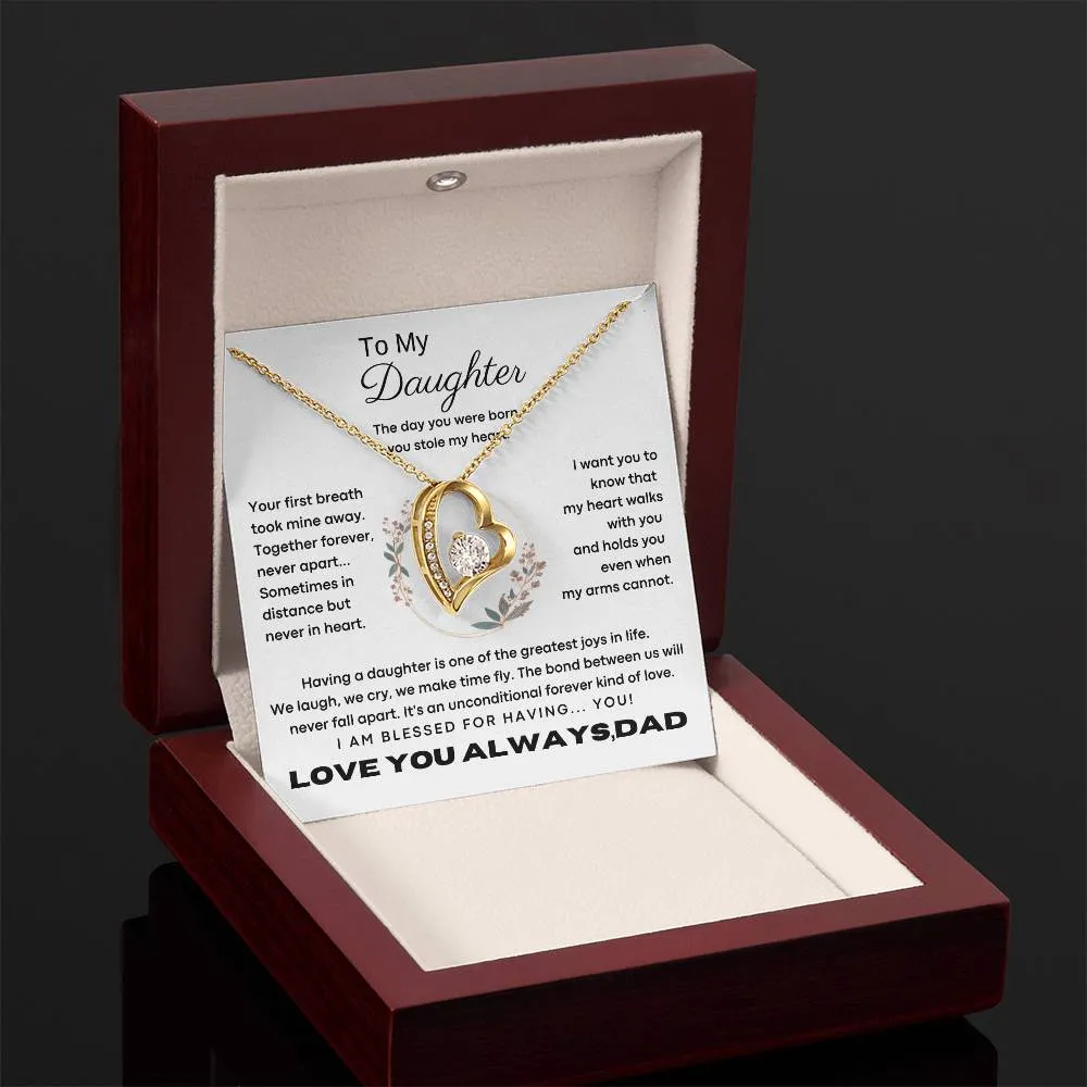[Only a few left] To My Daughter - The day you were born you stole my heart - Flower