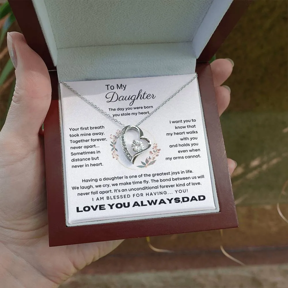 [Only a few left] To My Daughter - The day you were born you stole my heart - Flower