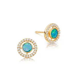 Opal Mini Icon Aura Studs