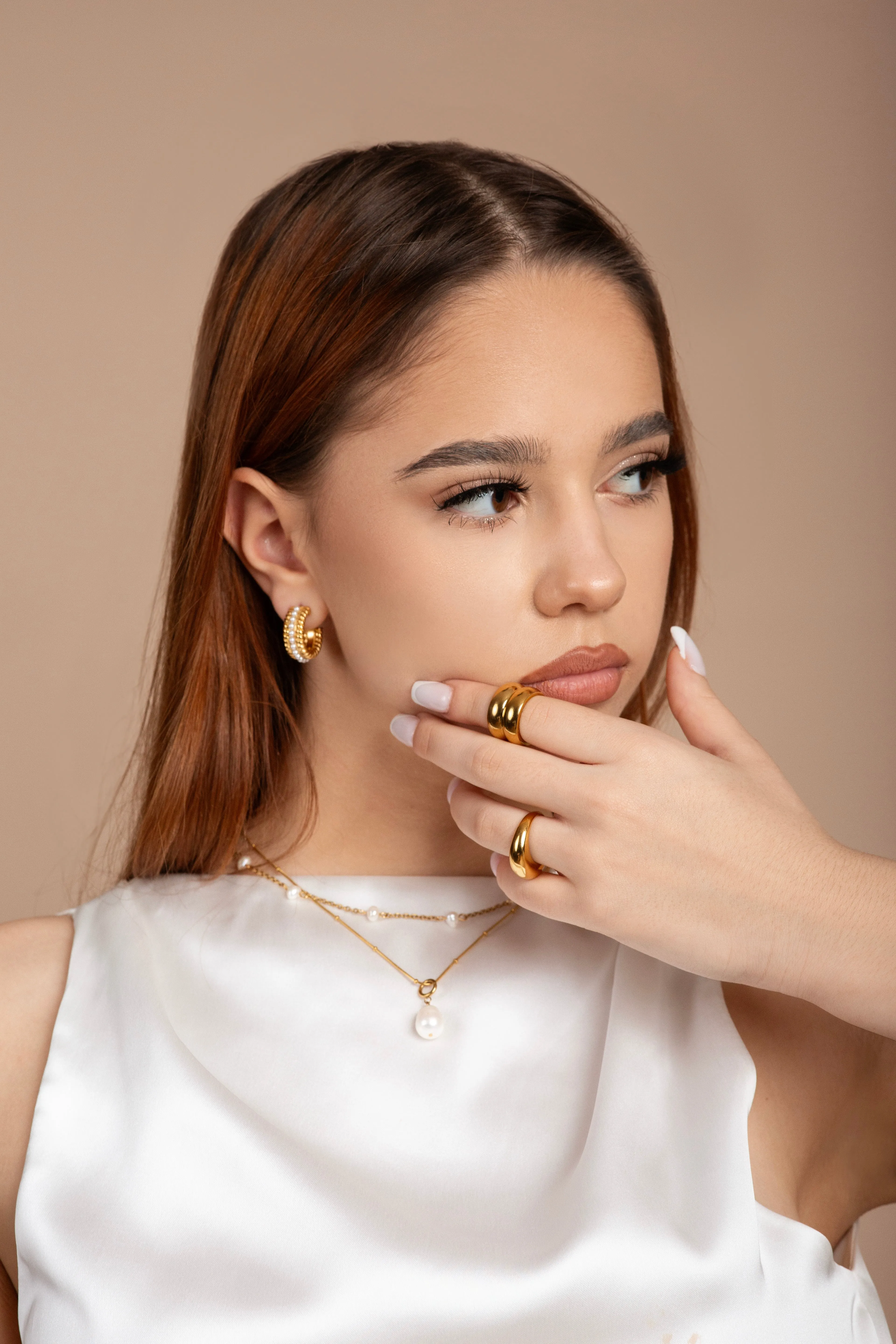 Ophelia Gold Chunky Ring