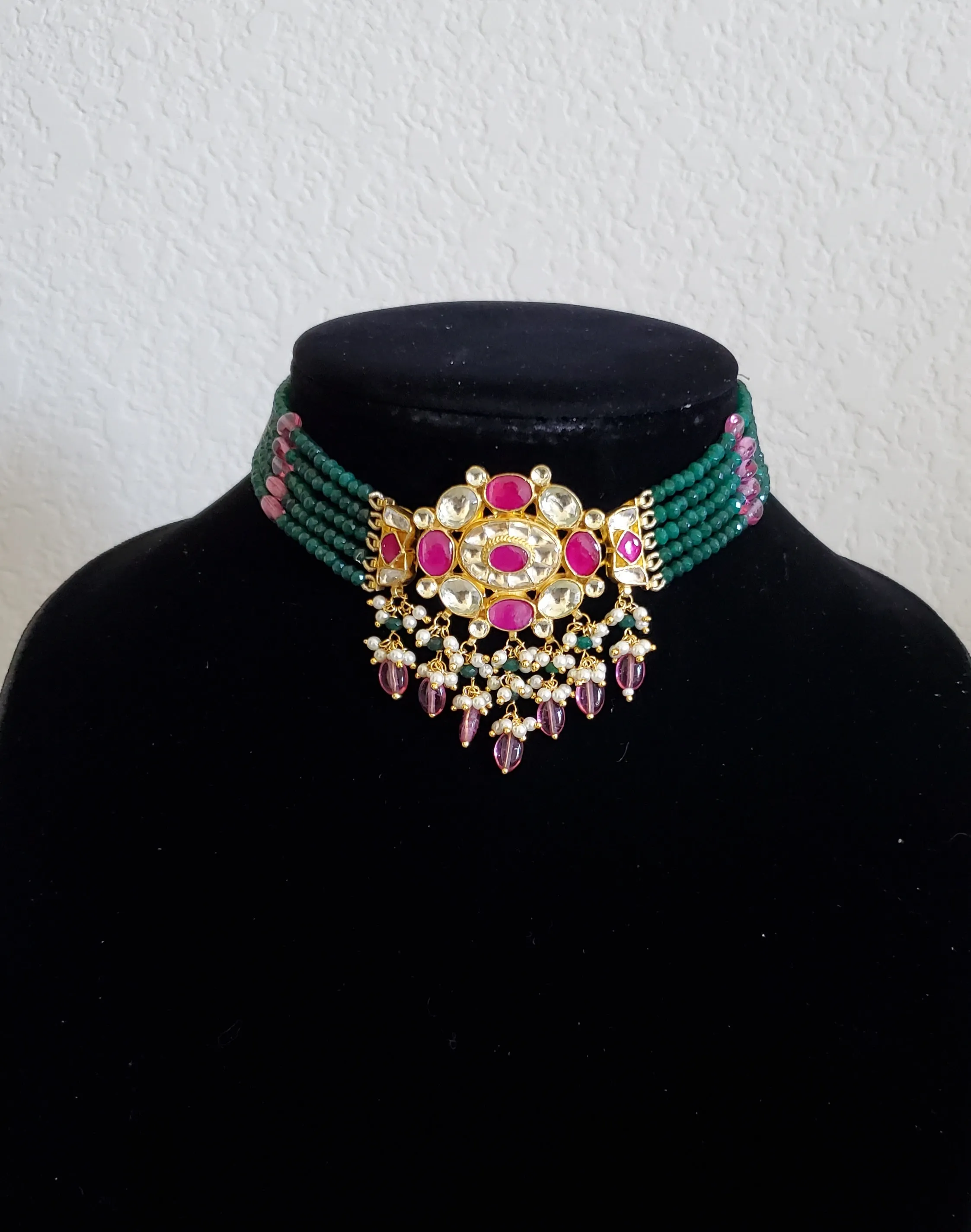 Pachi Kundan Choker With Gold Plating GG52