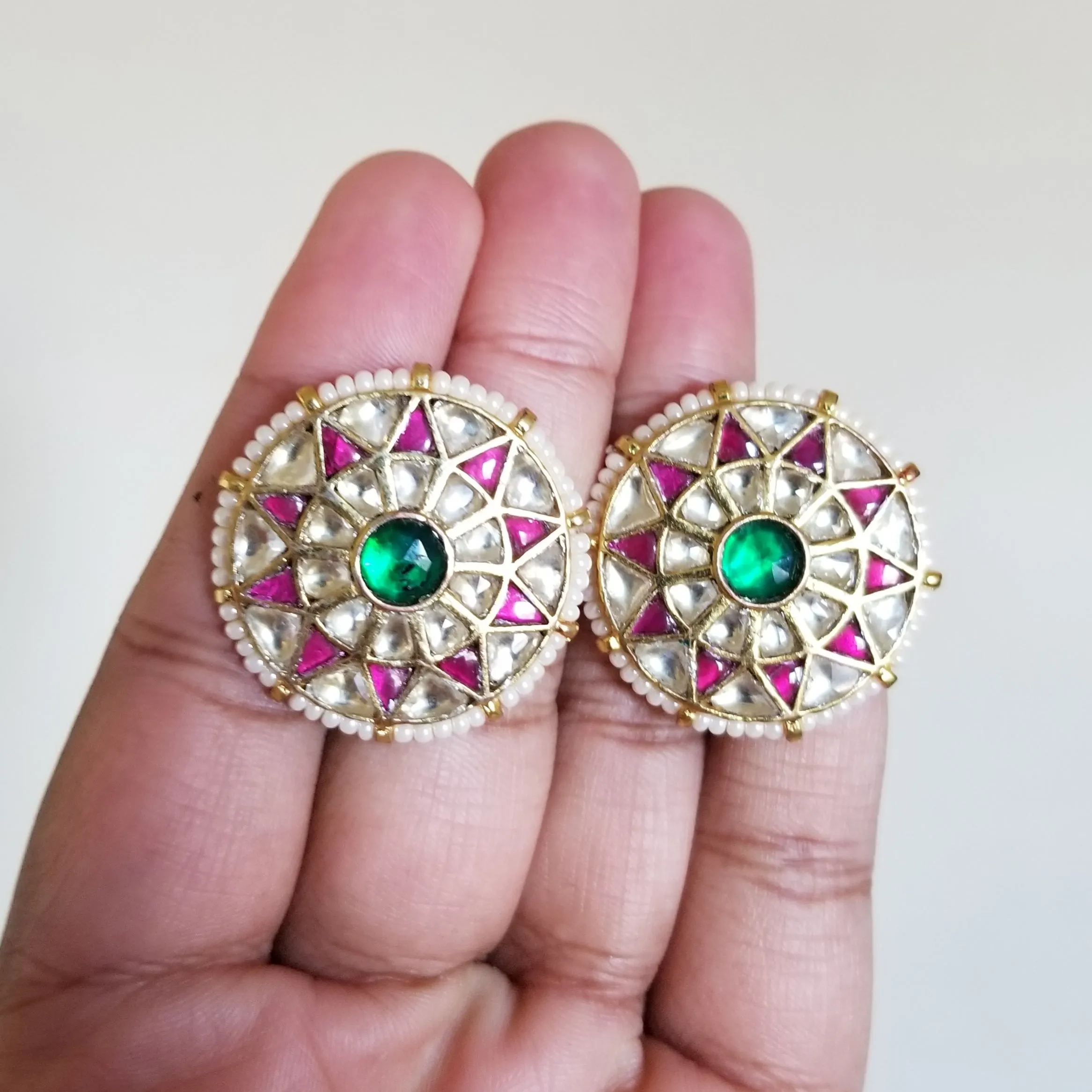 Pachi Kundan Pearl Choker With Gold Plating