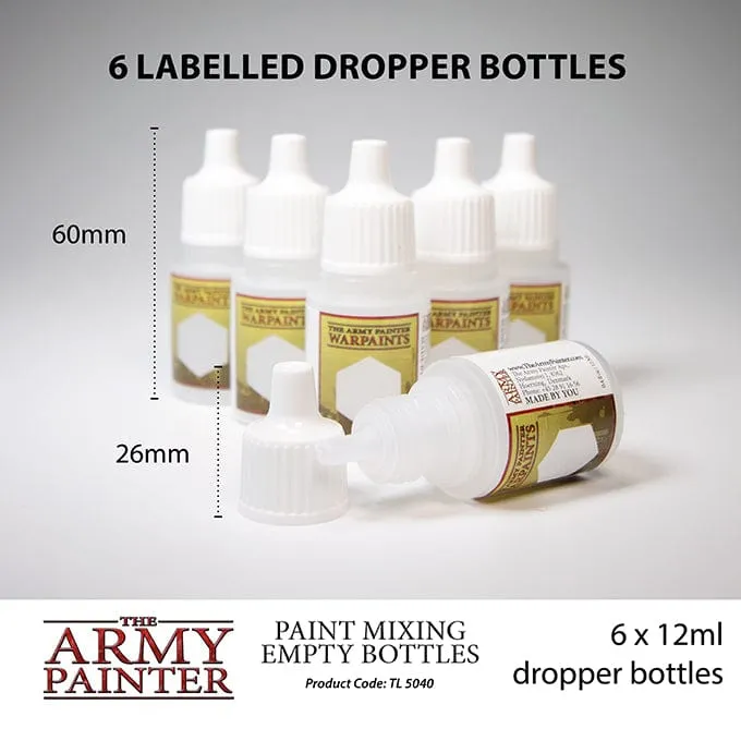 Paint Mixing Empty Dropper Bottles (6)