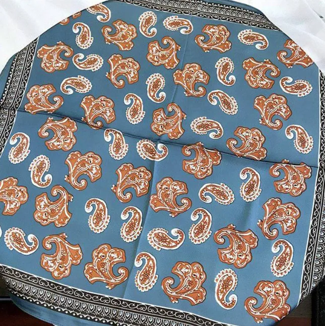 Paisley Tuch Blau