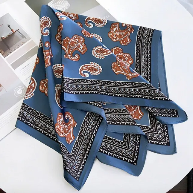 Paisley Tuch Blau