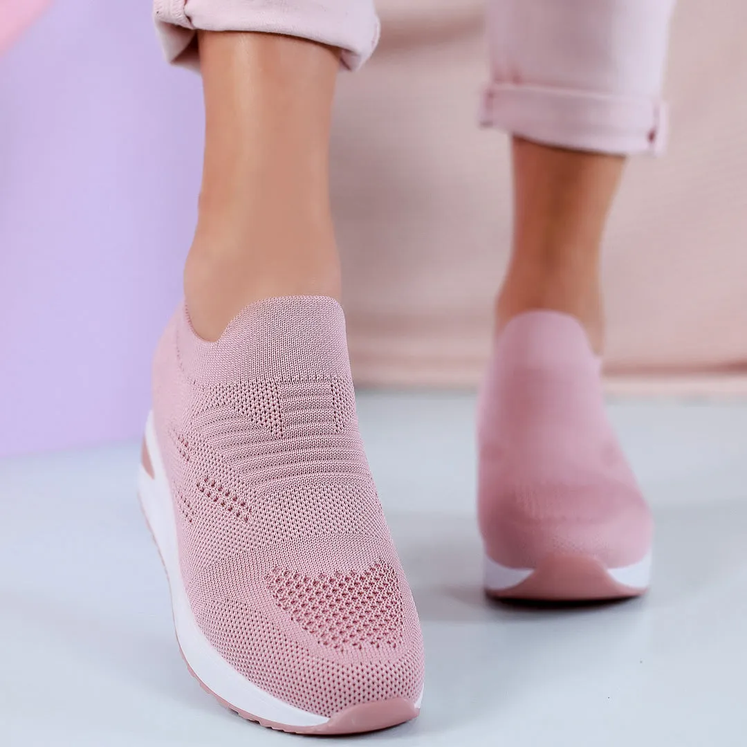 Pantofi sport cu platforma Tori - Pink