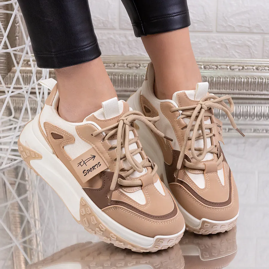 Pantofi sport Sabina - Khaki