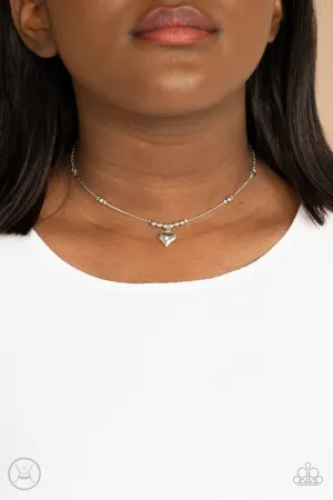 Paparazzi Casual Crush - Silver Choker Necklace