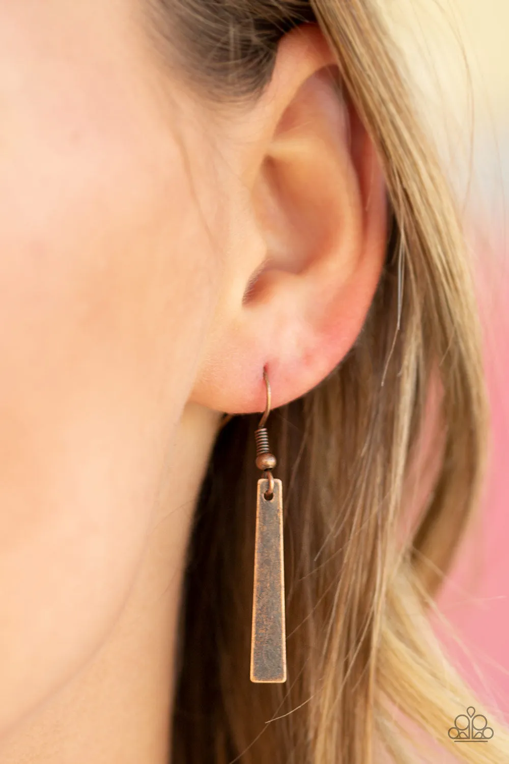 Paparazzi -Modern Medalist - Copper Necklace