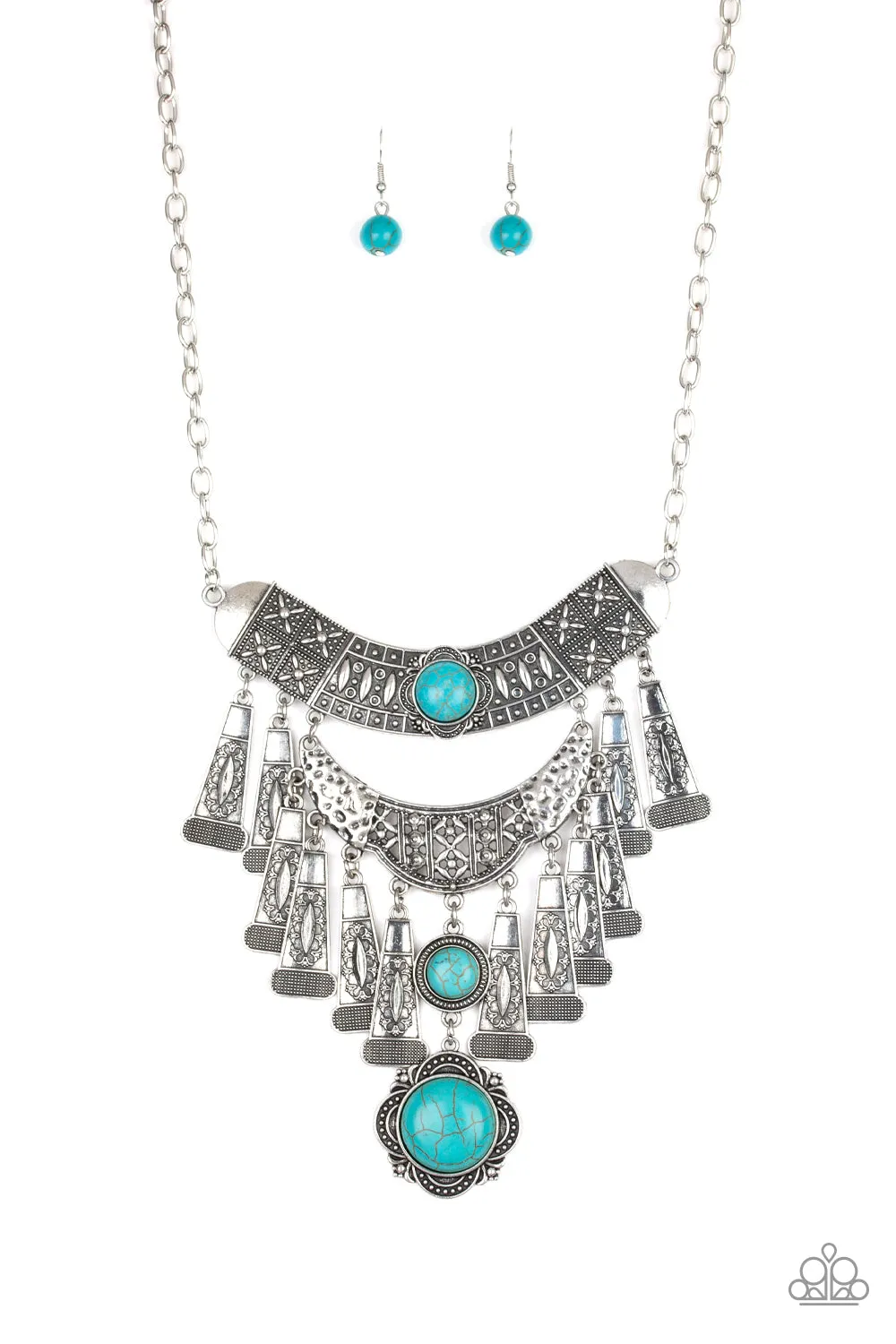 Paparazzi - Sahara Royal - Blue Necklace