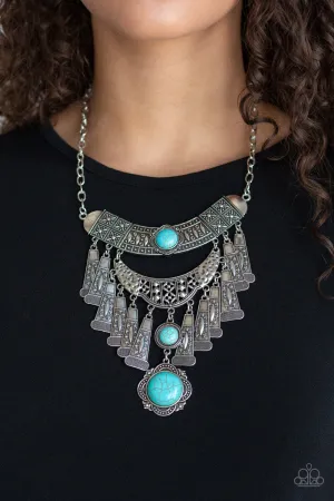 Paparazzi - Sahara Royal - Blue Necklace