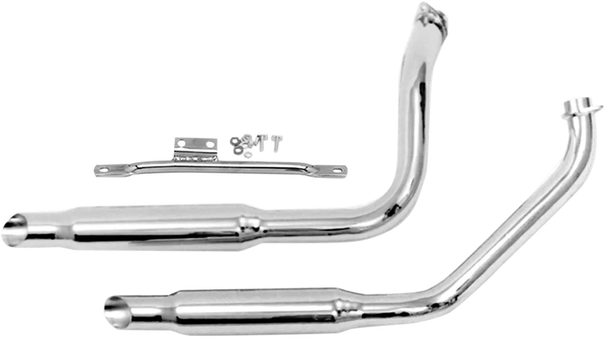 Paughco 433R Rear Heatshield for 1 3/4in. Exhaust Pipes - Chrome
