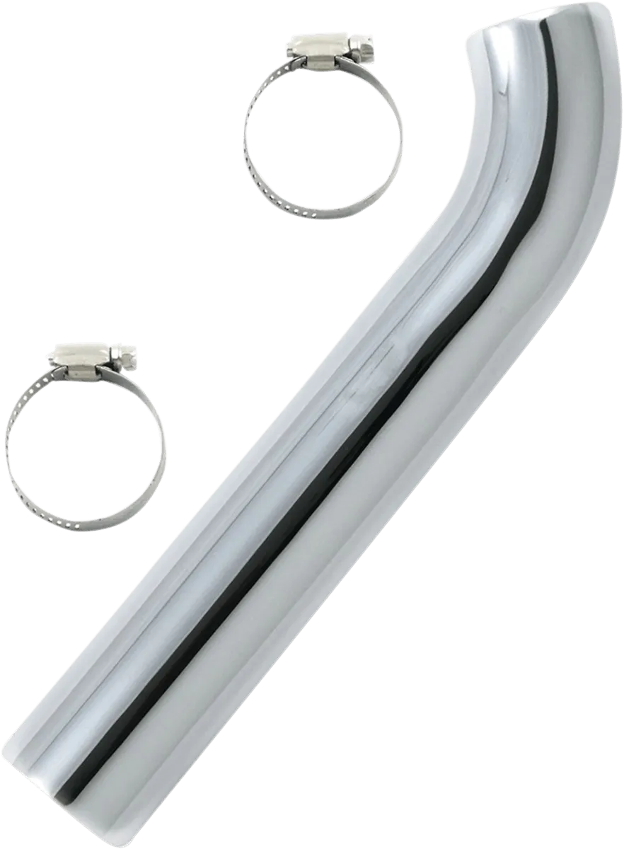 Paughco 433R Rear Heatshield for 1 3/4in. Exhaust Pipes - Chrome