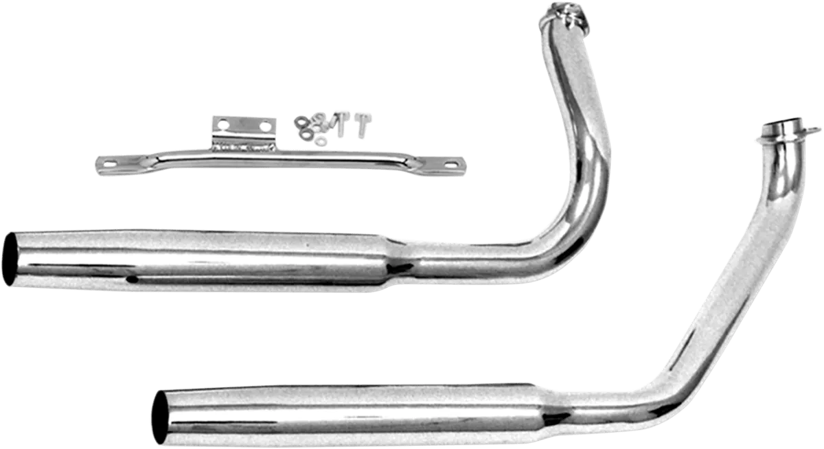Paughco 433R Rear Heatshield for 1 3/4in. Exhaust Pipes - Chrome