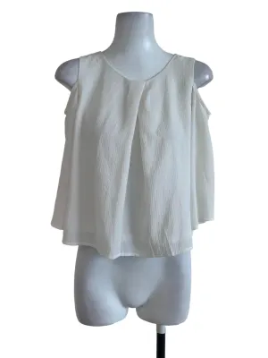 Pearl White Textured Top