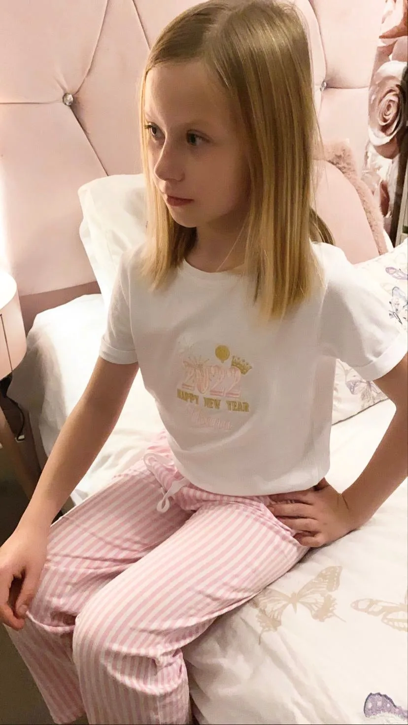 Personalised short sleeved pjs
